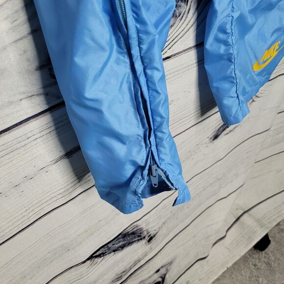 Vintage Nike blue yellow 70s-80's pull on wind pants athletic size large - Picture 4 of 10